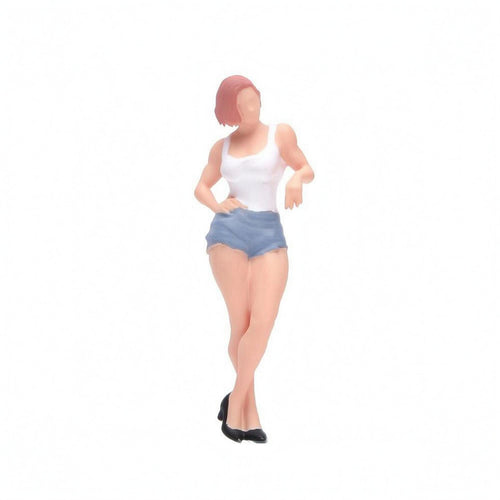 1/64 Scale Hand-Painted Resin Figurine Fine Facial Features 1:64 Miniature Figure Realistic Detail Diorama People