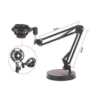 Desktop Audio Pickup Extendable Arm Universal Clamp Audio Pickup Damping Arm