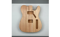 Traditional electric Guitar Body Smoothly Sanded Musical Instrument Component for Luthiers