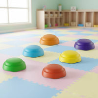 6 Pieces Domed Balance Stepping Stone Low-Height Dome Stepping Stone