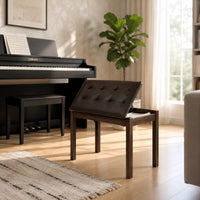 Piano Bench Upholstered Storage Piano Bench Padded Cushion