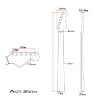 22 Fret Maple Neck Right Hand Orientation Musical Instrument Part