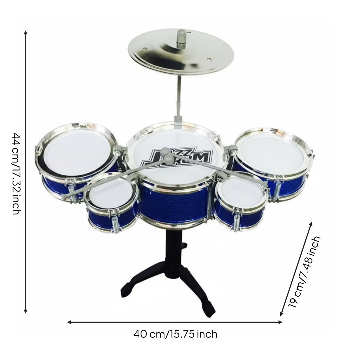 Childrens Jazz Drum Music Enlightenment Musical Toy Easy Assembly for Beginners