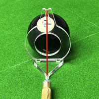 Billiards Aiming Aid Triangular Base Pool Aiming Aid Red Guide Rod Point Alignment Guide
