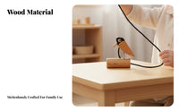 Light-Colored Beak Wooden Pecking Bird Toy Pecking Bird Teaching Toy Black Head