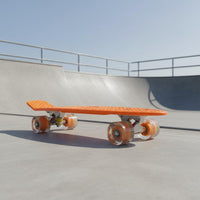 Banana Board Flash Wheels Small Compact Board Non-Slip Deck for Street, Park