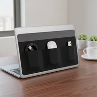 Laptop Pocket Universal Compatibility on Accessory Holder Residue Removal Laptop Back Storage Pocket for Students, Travel, Office