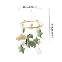Dinosaur Crib Mobile Soft Fabric Baby Bed Bell Long-Lasting for Bedtime