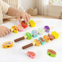 Wooden Barbecue Playset Educational Toy Barbecue Grill Even Edges for Children