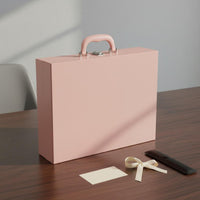 Mahjong Box Sturdy Construction Mahjong Tile Storage Case Spacious Interior PU Leather Game Box for Travel