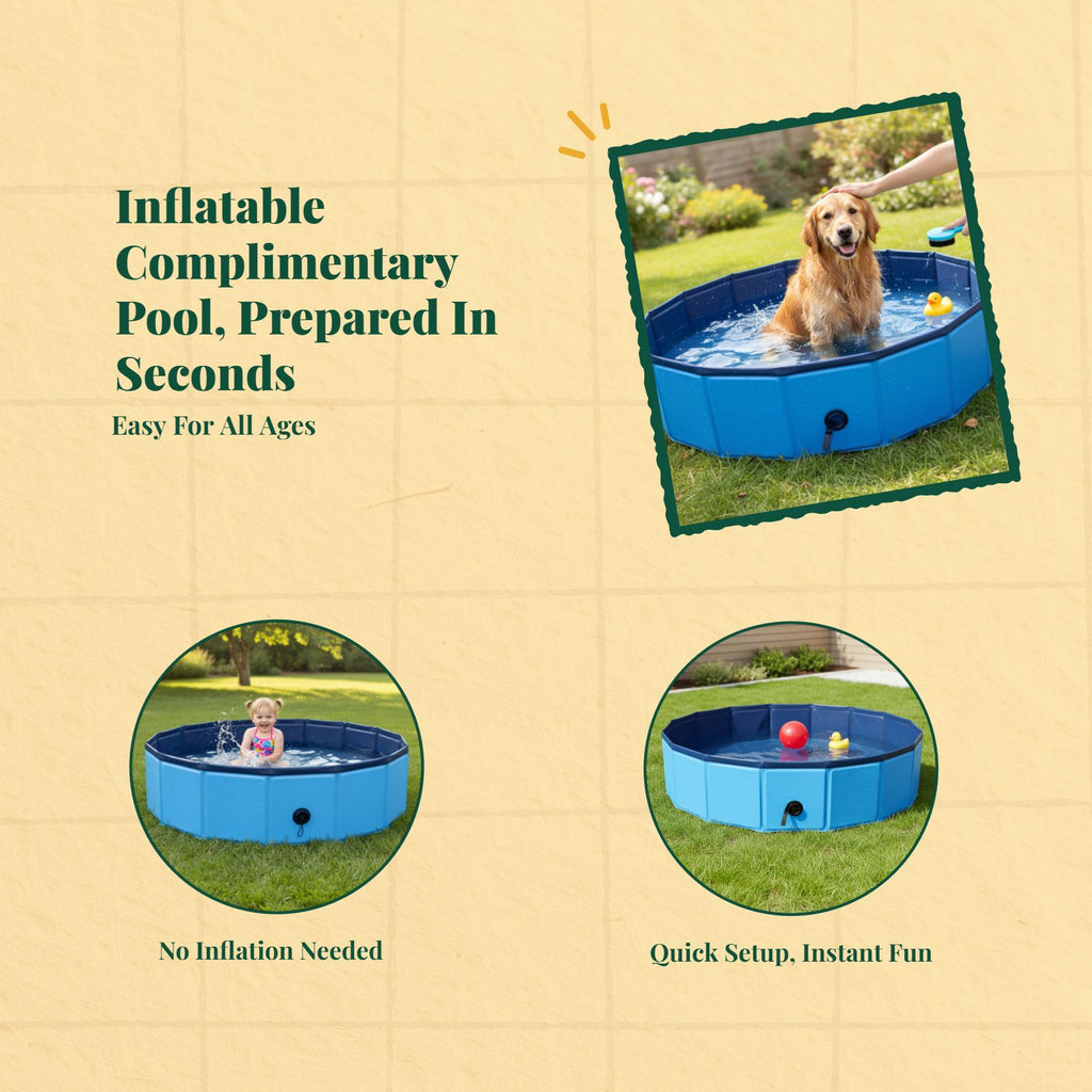 Foldable PVC pool for kids, pets