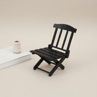 Miniature Beach Chair Scene Accessory Foldable Doll Deck Chair Realistic Appearance Dollhouse Furniture for Kids, Diorama