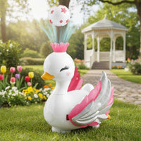 Floating Ball Swan Toy Sounds Electric Swan Toy Feathers Spread for Children