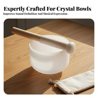 Crystal Singing Bowl Mallet Crystal Bowl Resonance Striker for Sound Healing Energy Cleansing Tools