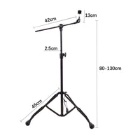 360 Degree Tilter Convertible Cymbal Stand Non-Slip Rubber Feet Swing-out Cymbal Stand Collapsible Design for Stage Performance