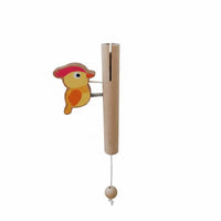 Bird Chime Early Education Wooden Bird Chime Natural Wood for Children