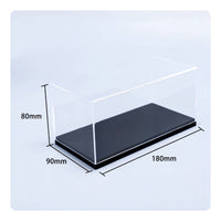 1:43 Car Display Case Single-Piece Molded Model Car Display Case No Assembly Transparent Model Box for Desk