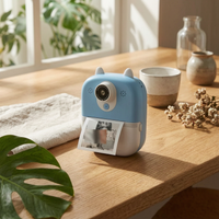 Kids Instant Camera Multifunctional Twin Lens Print Camera Thermal Printing