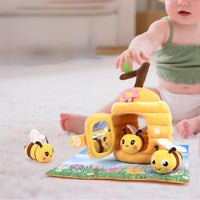 Beehive Stuffed House Flap Door Play Set