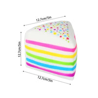 Sprinkle Cake Soft Texture Cake Slice Fidget Toy for School, Kids