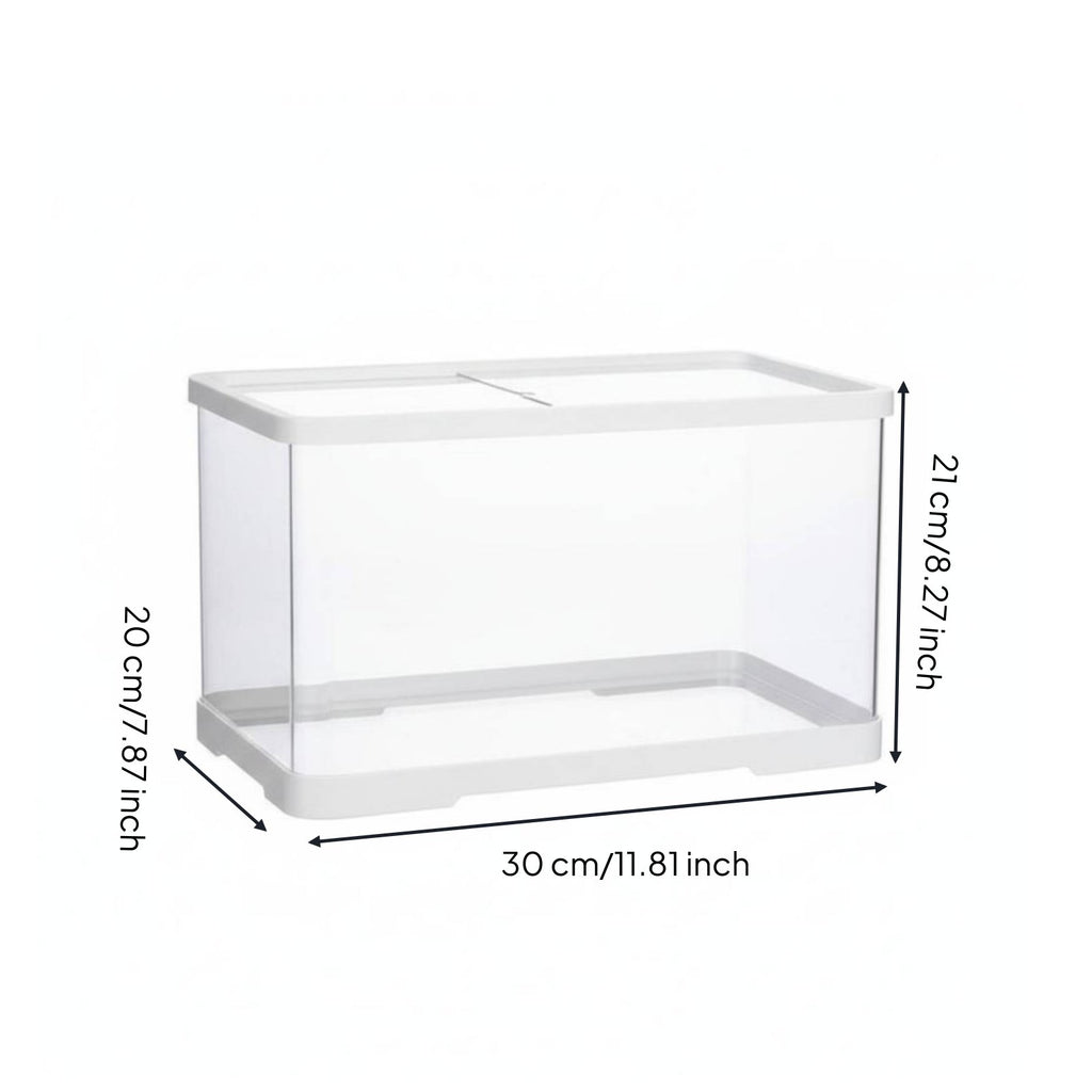 Transparent Reptile Habitat Easy Clean Acrylic Arachnid Enclosure Ventilated Gecko Enclosure for Desktop