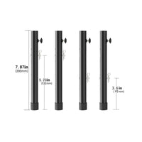 4 Pieces Folding Table Leg Extension Heavy Duty Steel Folding Table Leg Extender