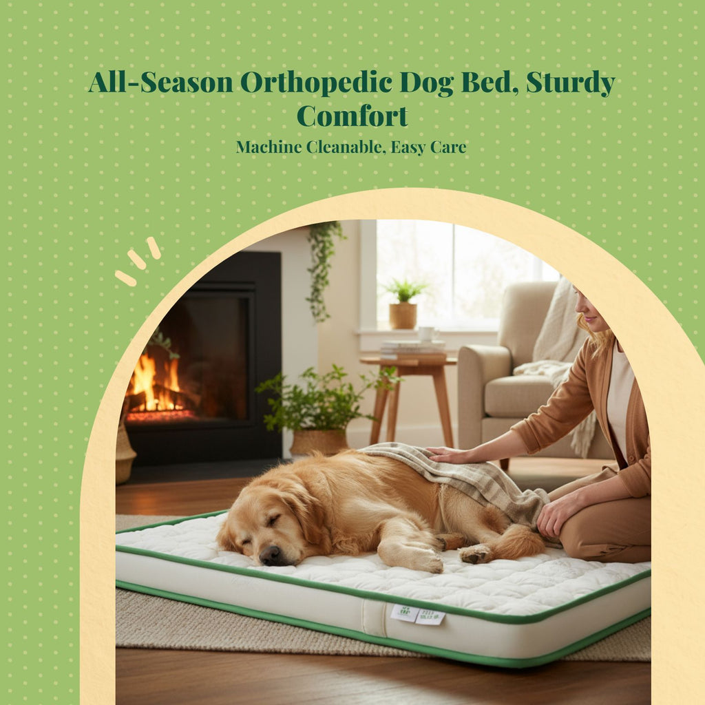 Orthopedic Dog Bed, Foam Mattress, Waterproof, Non-Slip
