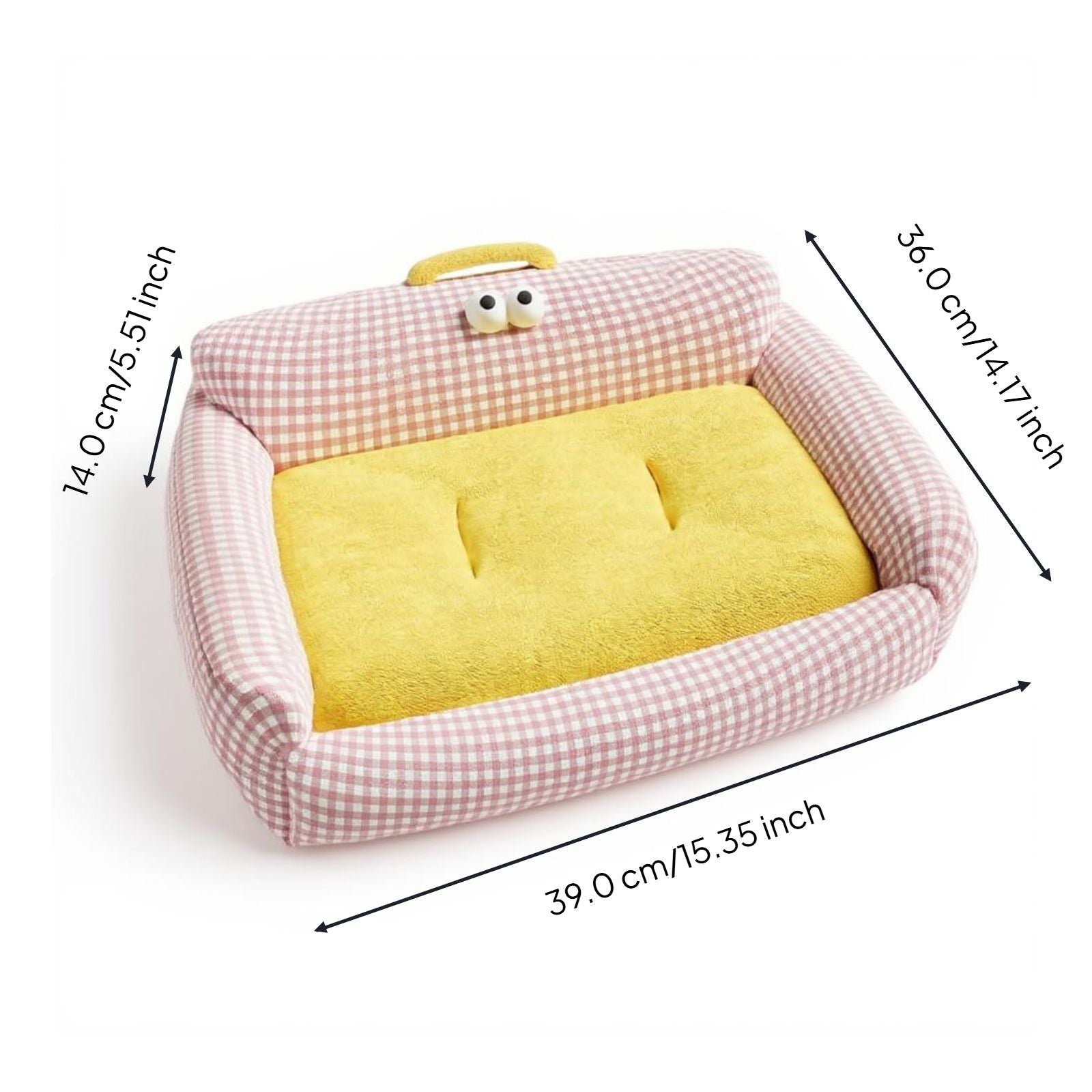 Removable plush pet sofa bed for all-season comfort