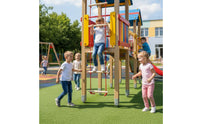Wooden Rope Ladder Sturdy Rope Ladder Non-Slip Grip for Preschoolers