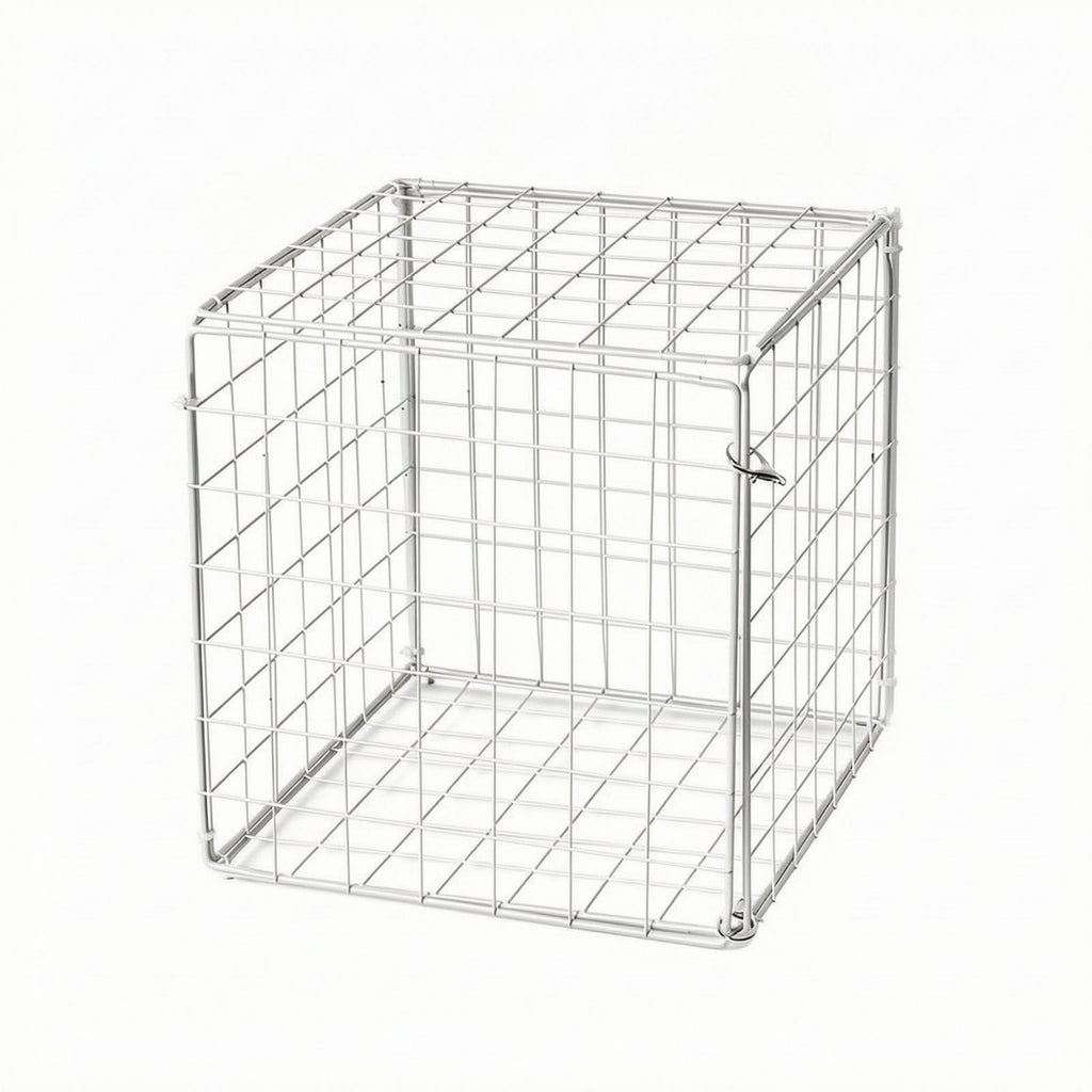 Metal Wire Cat Kennel Square Mesh Wire Cat Cage Rigid Frame