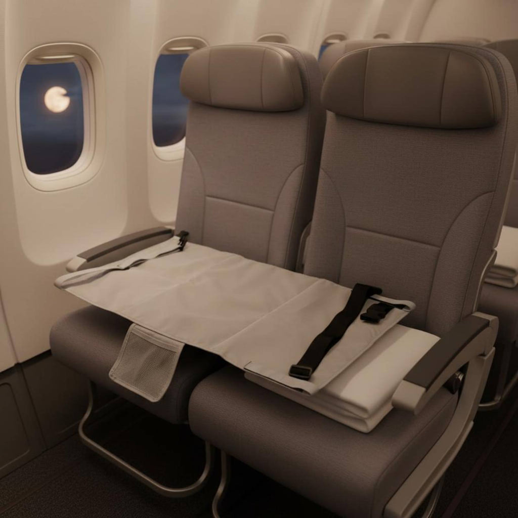 Airplane Bed Adjustable Airplane Seat Extender Foldable for Babies