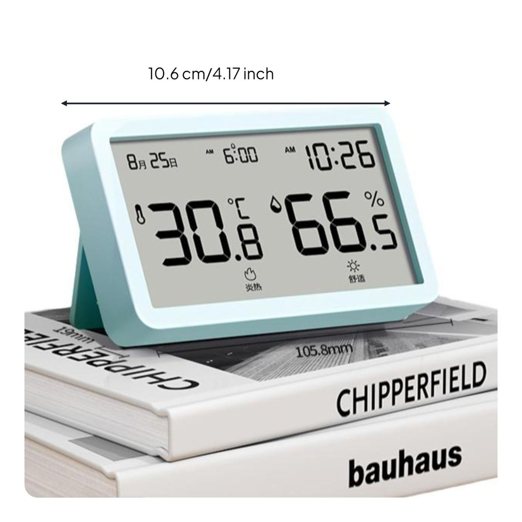 Digital Hygrometer, Indoor Thermometer, High-Accuracy Temperature and Humidity Gauge, Wall-Mounted, Infant Nursery