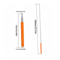 End Pin Installation Rod Orange Handle Guitar Pickup Installer Fine Point Instrument Jack Installer for Luthiers