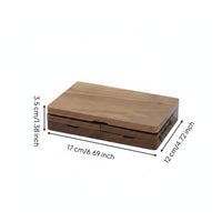 Paint Box with Wells Rectangular Wooden Paint Box Vintage for Painters, Artists, Art Studio