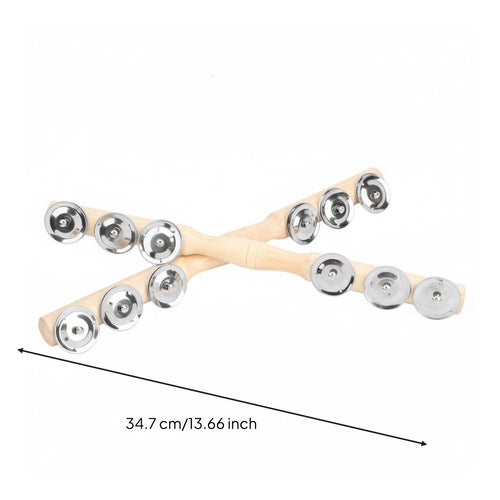 2 Pieces Bell Stick Long-Lasting Hand Bell Stick Clear Sound