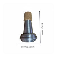 Cork-Topped Suona Mute Silver-Gray Music Tool Rounded Base