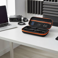Twin Audio Device Storage Bag Long-Lasting Zipper Electronics Accessory