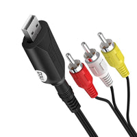 USB 2.0 Video Digitizing Adapter Composite AV Input Analog Video Digitizing Adapter Plug and Play VHS to USB Converter