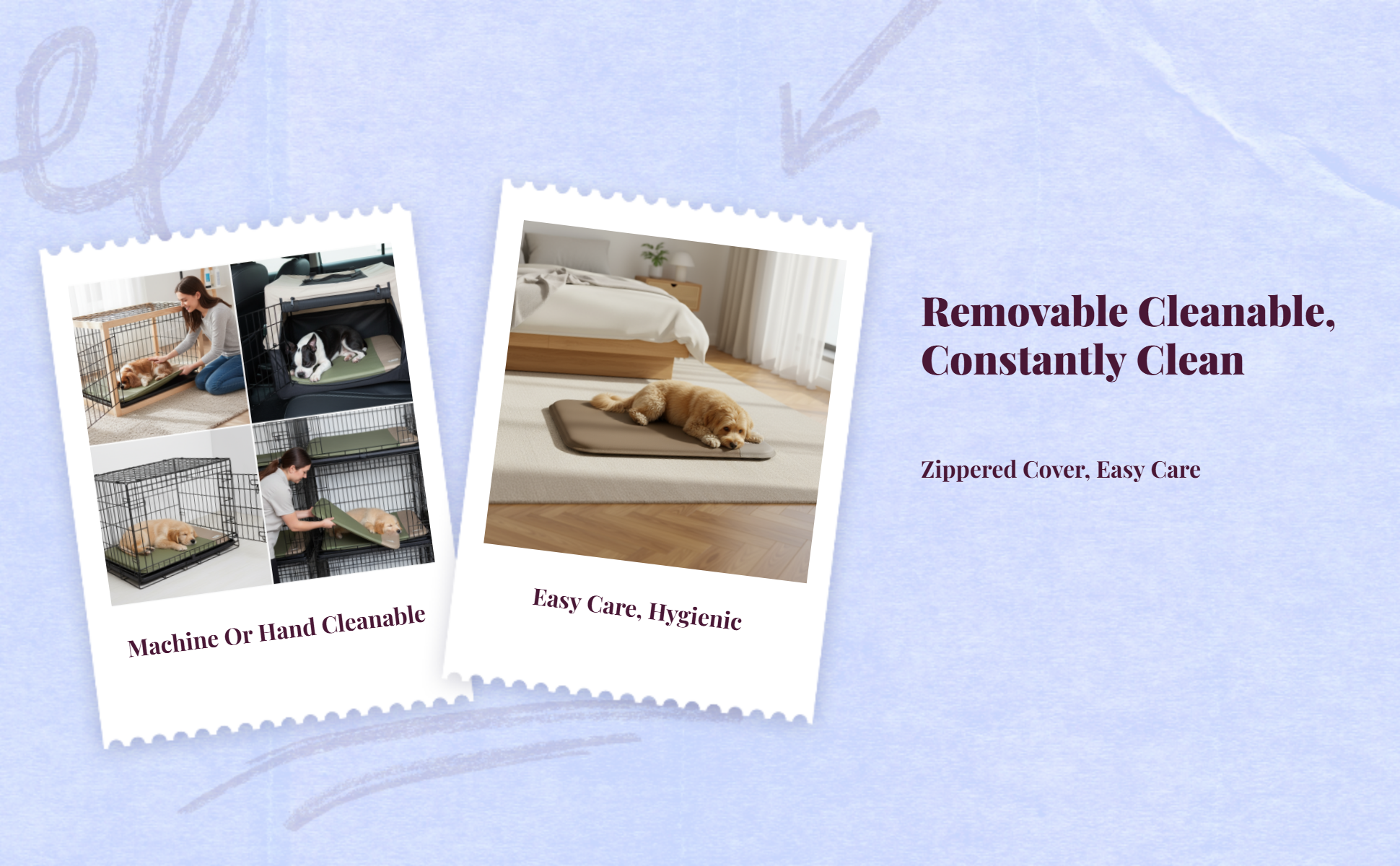 Orthopedic dog bed, waterproof cover.