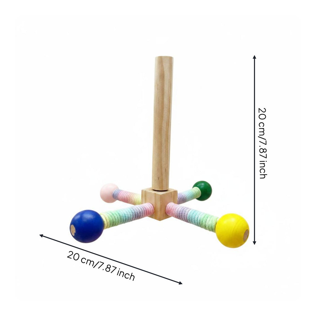 Parrot Rotator Toy Colorful Rotating Parrot Perch Easy to Install for Parrots