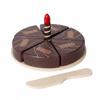 80 Sets Wooden Cake Playset Wooden Cake Plaything Dessert Set for Kids