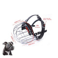 Metal Dog Muzzle Allows Panting Pet Gear Comfortable Padding
