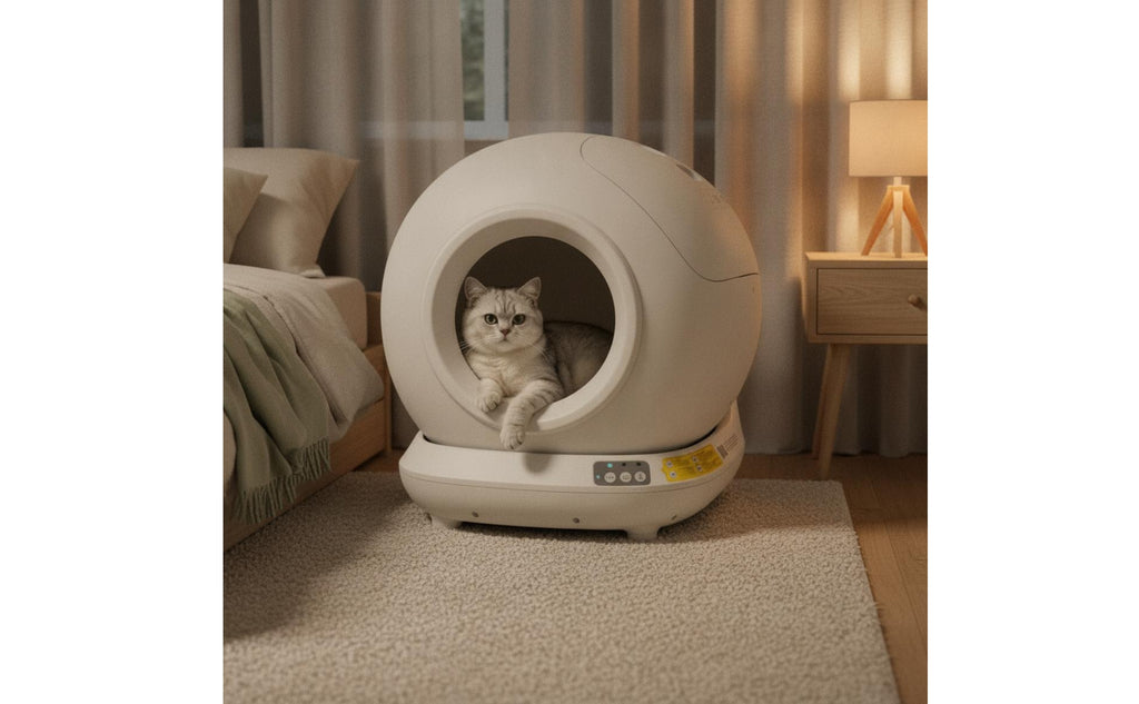 Electric Smart Litter Box with App Control Large Capacity Automatic Cat Litter Box Easy to Maintain Pet Supply Safe for Home, Apartment