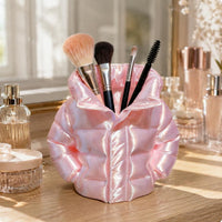 Puffer Jacket Pen Holder Desktop Jacket-Shaped Pen Holder Cute Design