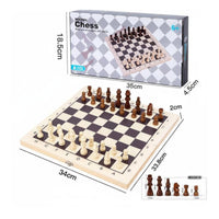 Portable Chess Set Foldable Design Travel Chess Set Easy to Carry for Students