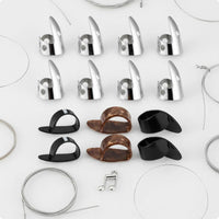 14 Pieces Banjo Finger Picks Thumb Finger Picks Comfortable Thumb Pick
