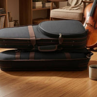 4/4 Violin Hard Case Lightweight Air Travel Violin Case Reinforced Edging