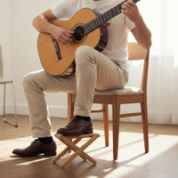 Wooden Guitar Footstool Solid Wood Adjustable Guitar Foot Pedal Stable