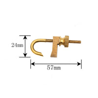 4 Pieces Violin Crack Repair Clamp Sturdy Brass F-Shaped Clamp Accurate Adjustment Woodcraft Hardware for Luthiers