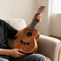 23 Inch Ukulele Bound Edges Beginner Ukulele Easy to Tune for Beginners